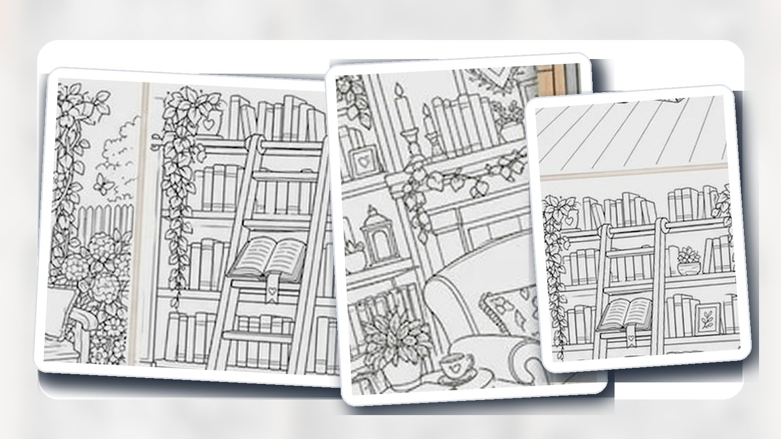 Digital Coloring Book guide with printable coloring book artwork and coloring supplies