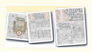 Cozy Coloring Book guide with printable coloring book artwork and coloring supplies