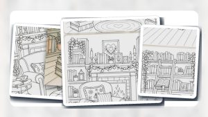 Cardstock Coloring Books guide with printable coloring book artwork and coloring supplies
