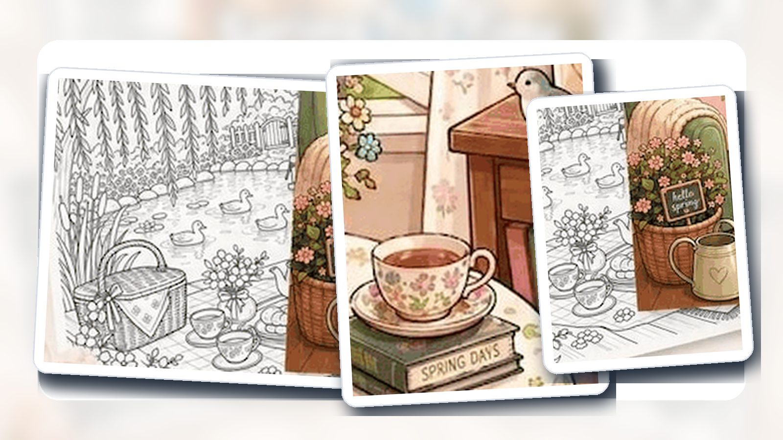 Reverse Coloring Book guide with printable coloring book artwork and coloring supplies