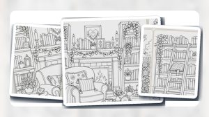 Summer Coloring Book guide with printable coloring book artwork and coloring supplies