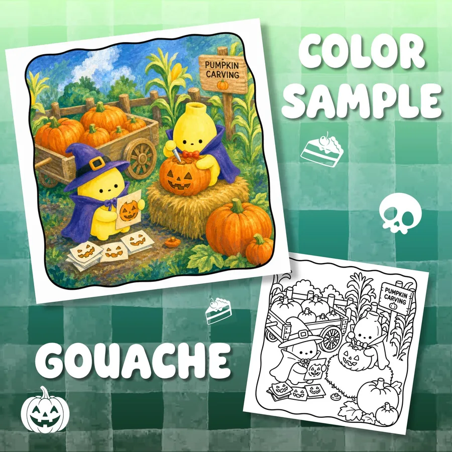 Boo-nanas Trick or Treat Coloring Book printable coloring book preview 3