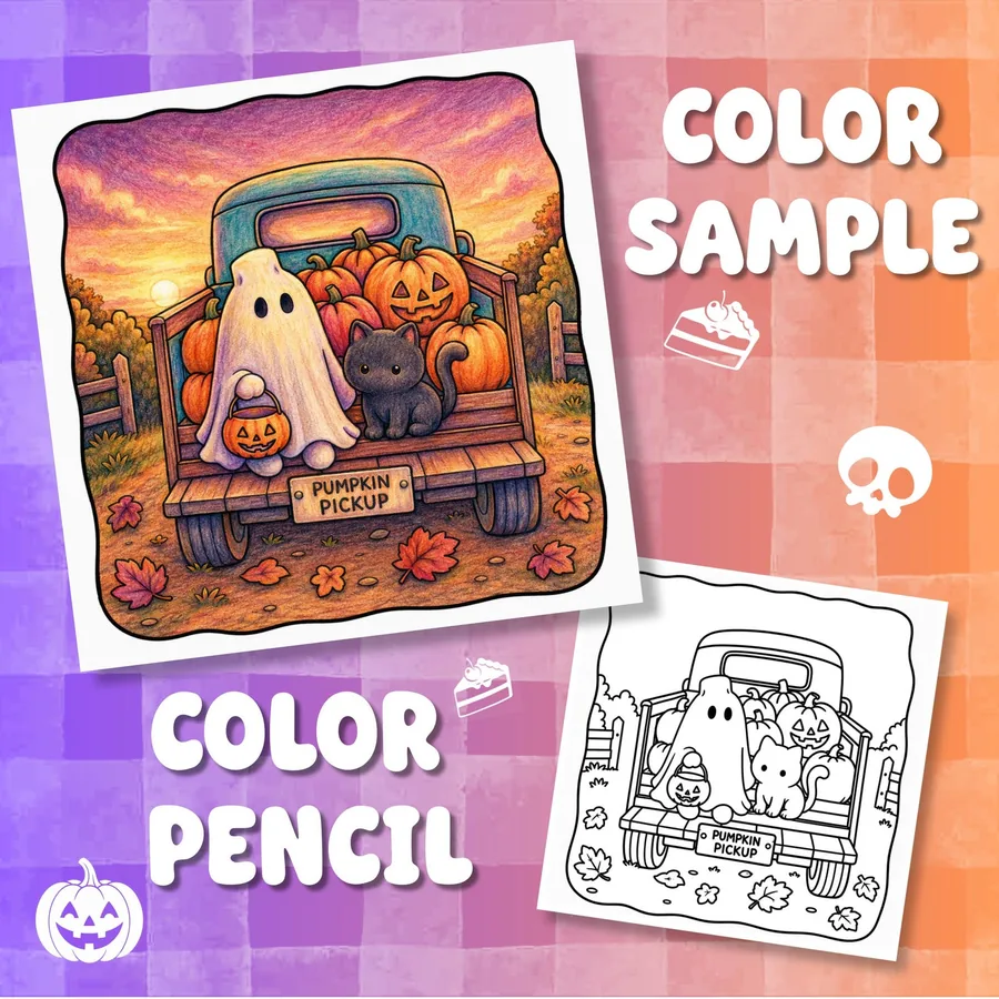 Boo-nanas Trick or Treat Coloring Book printable coloring book preview 4